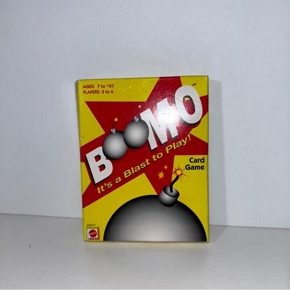 Mattel Toys Boomo Card Game Its A Blast To Play Its A Blast To Play